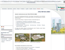 Tablet Screenshot of kraeuter-mix.de